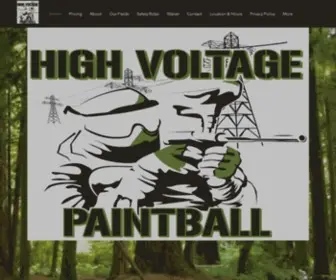 Highvoltagepaintball.com(High Voltage Paintball Holbrook) Screenshot