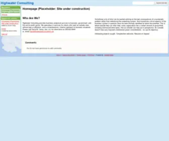 Highwaterconsulting.net(Highwater Consulting) Screenshot