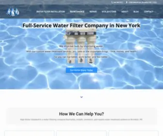 Highwaterstandard.com(Top Water Filter Company in New York) Screenshot