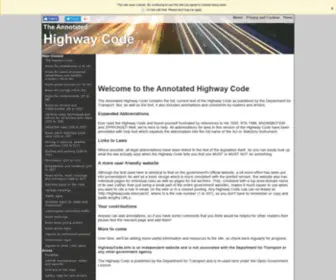 Highwaycode.info(Highwaycode info) Screenshot