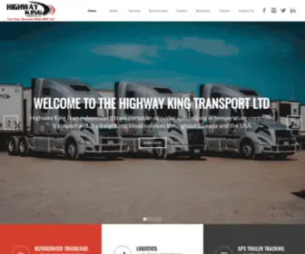 Highwayking.ca(Highway King Transport Ltd) Screenshot