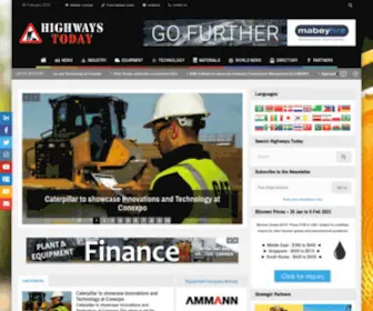 Highways.today(News and Resources for the International Construction Industry) Screenshot