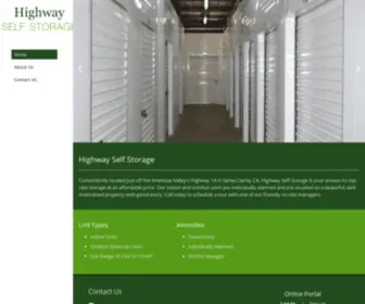 Highwayselfstoragesantaclarita.com(Highway Self Storage) Screenshot