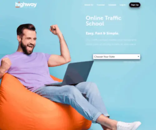 Highwaytrafficschool.com(Traffic school and defensive driving) Screenshot