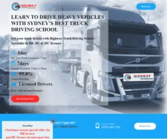 Highwaytruckdrivingschool.com.au(Truck Driving School in Sydney) Screenshot