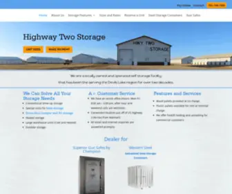 Highwaytwostorage.com(Highway Two Storage) Screenshot