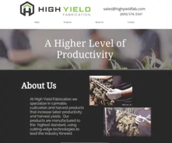 Highyieldfab.com(Fabrication) Screenshot