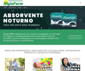 Higiefarm.com.br(Home) Screenshot