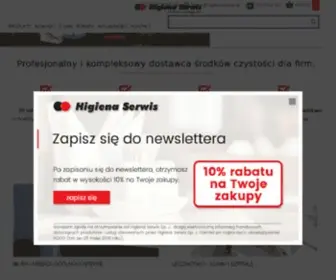 Higienaserwis.pl(Maszyny czyszczące) Screenshot