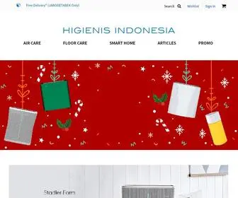 Higienis.com(Higienis menjual produk air care (alat kesehatan udara)) Screenshot