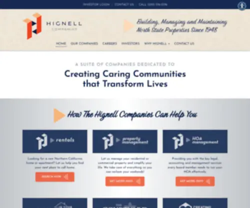 Hignell.com(The Hignell Companies) Screenshot