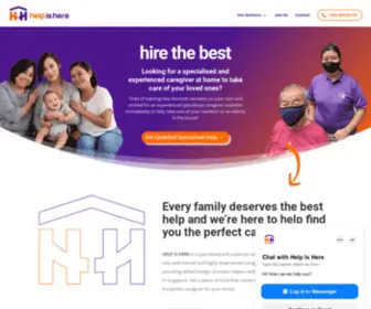 Hih.com.sg(We are a new breed of caregiver provider) Screenshot