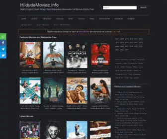 Hiidudemoviez.online(Hiidude Movies) Screenshot
