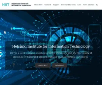 Hiit.fi(Helsinki Institute for Information Technology) Screenshot