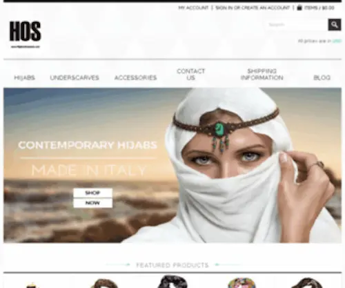 Hijabonlinestore.com(Buy Hijabs) Screenshot