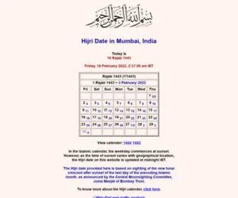 Hijri.in(Hijri Date in Mumbai) Screenshot