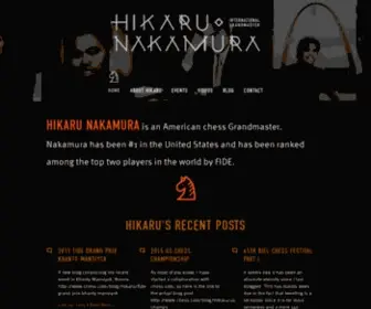 Hikarunakamura.com(HIKARU NAKAMURA) Screenshot