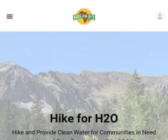 Hikeforh2O.org(The Hike for H20) Screenshot