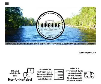 Hikehire.se(Effektivt friluftsliv för alla) Screenshot