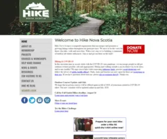 Hikenovascotia.ca(Hike Nova Scotia) Screenshot