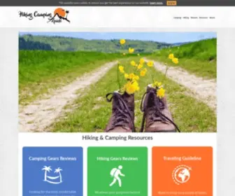 Hikingcampingguide.com(Hiking Camping Guide) Screenshot