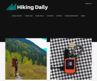 Hikingdaily.com(Hiking Daily) Screenshot