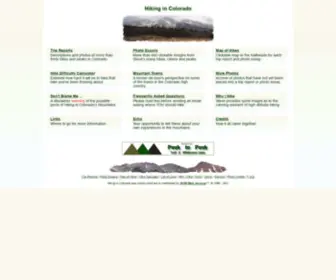 Hikingincolorado.org(Hiking in Colorado) Screenshot