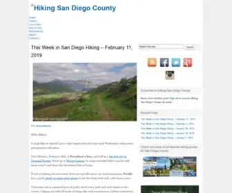 Hikingsdcounty.com(Hiking San Diego County) Screenshot