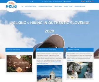 Hikingslovenia.com(Walking And Hiking Holidays in Slovenia) Screenshot