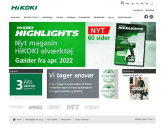 Hikoki-Powertools.dk(HiKOKI Power Tools) Screenshot