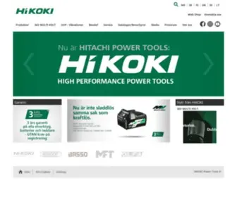 Hikoki-Powertools.se(HiKOKI Power Tools) Screenshot