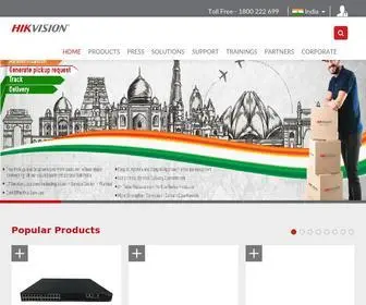 Hikvisionindia.com(Hikvision Digital Technology Co) Screenshot
