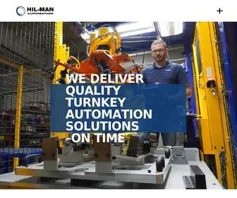 Hil-Manautomation.com(Turnkey Automation Solutions for Manufacturing Automation) Screenshot