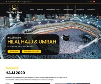 Hilalhajj.com(Hilal Hajj and Umrah) Screenshot