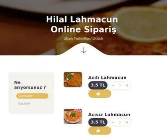 Hilallahmacun.com(Lahmacun) Screenshot