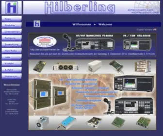 Hilberling.de(Entwicklung und Fertigung im Bereich HF) Screenshot