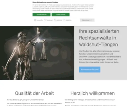 Hilbert-Simon.de(Hilbert und Simon Rechtsanwälte) Screenshot