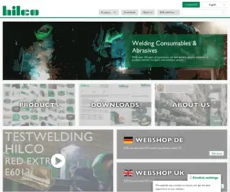 Hilco-Welding.com(Your welding supplier in high quality electrodes) Screenshot