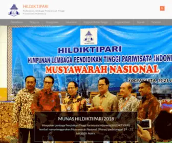 Hildiktipari.org(Association of The Indonesian Tourism Education Institutes (Hildiktipari)) Screenshot