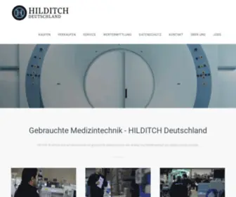 Hilditch.de(Gebrauchte Medizintechnik) Screenshot