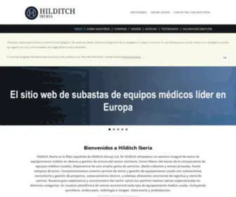 Hilditch.es(Comprar y vender equipamiento médico segunda mano) Screenshot