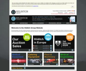 Hilditchgroup.com(Auctions and Sales of Used Medical and Catering Equipment) Screenshot