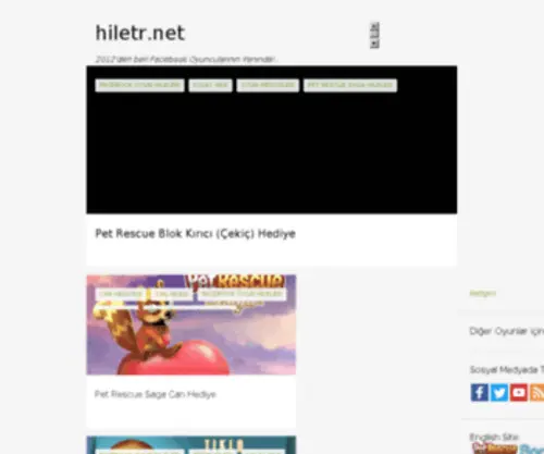 Hiletr.net(Facebook Oyun Hileleri) Screenshot