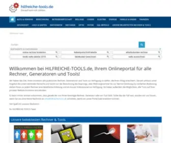 Hilfreiche-Tools.de(Willkommen bei) Screenshot