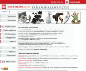 Hilfsmittelinfo.gv.at(Hilfsmittelinfo) Screenshot