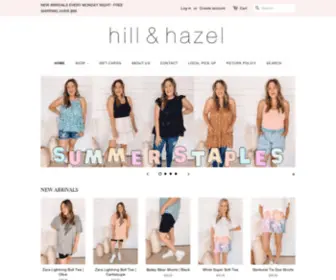 Hillandhazel.com(Hill & Hazel) Screenshot