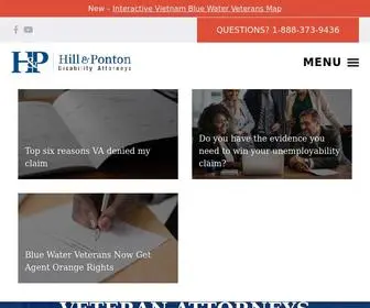 Hillandponton.com(Nationwide Veterans Disability Lawyers) Screenshot