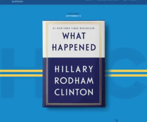 Hillaryclintonmemoir.com(A Division of Simon & Schuster) Screenshot