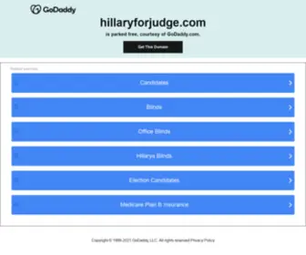 Hillaryforjudge.com(Hillaryforjudge) Screenshot