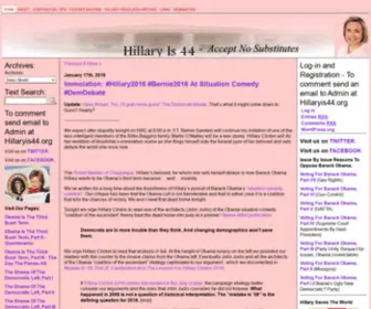 Hillaryis44.com(Hillary Is 44) Screenshot